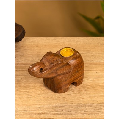 Подставка под благовония «Слоник», 6.5×10×4.5 см, дерево шишам