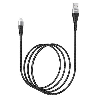 Кабель USB - micro USB Borofone BX32 Munificent 12W 100см 2,4A  (black)