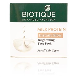 Biotique Milk Protein Instant Glow Face Pack / Биотик Молочным Протеин Маска Для Лица 50 г