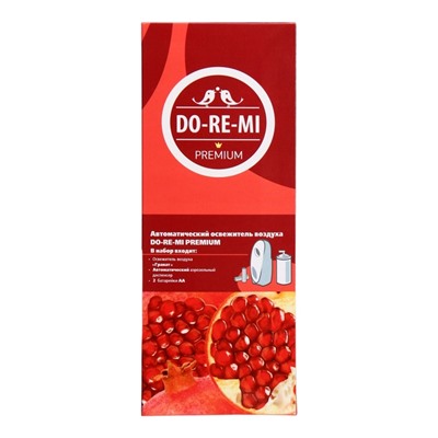 Комплект До-Ре-Ми Премиум «Гранат» 250 мл, автоматический диспенсер + 2 батарейки
