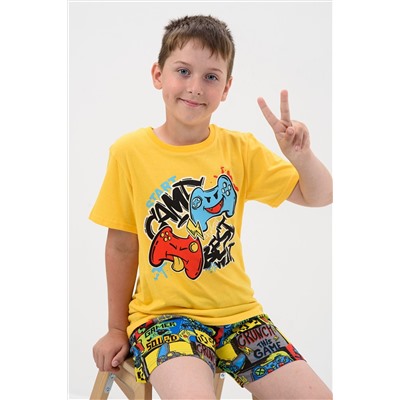 Пижама с шортами Хакер короткий рукав с шортами НАТАЛИ, 1029531