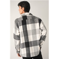 Мужская теплая рубашка в клетку Happyfox