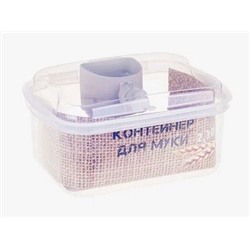 Контейнер для муки 5л Прозрачный-новинка М 1183