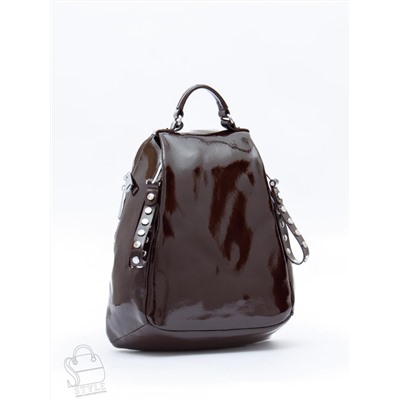 Рюкзак женский кожаный 19001-8 coffee  Polina&Eiterou в Новосибирске