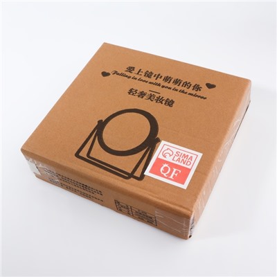 Зеркало настольное PREMIUM, круглое, металлическое, 20.3×20.5×5.7 см, ( d=14.5 см), цвет золотой