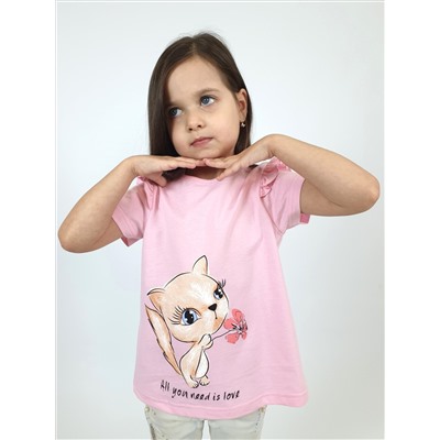 3-42-3. (Фуфайка для девочки, Лунева )