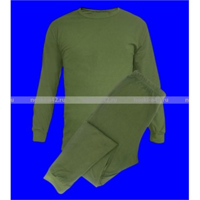 1 комплект - Термобелье мужское с начесом Узбекистан цвет ХАКИ