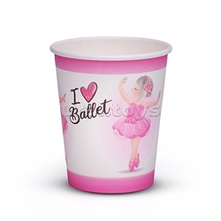 Набор посуды одноразовой "Балерина" стаканы (10 шт)