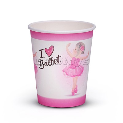 Набор посуды одноразовой "Балерина" стаканы (10 шт)