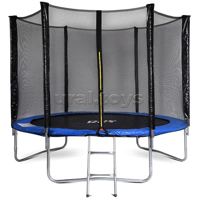 Батут ROCKET, d=244, внешняя сетка высотой 160 см., общая высота 225 см, синий