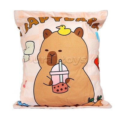 Игрушка -Антистресс "Подушка с капибарками"