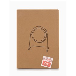 Зеркало настольное PREMIUM, круглое, металлическое, 29×20.5×11 см, (d=14.5 см), цвет золотой