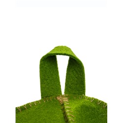 Шапка для бани и сауны «Образец мужчины», полушерсть, зелёная