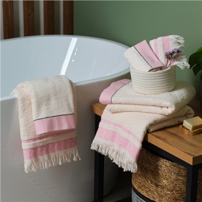 Полотенце махровое Love Life «Бриз» 30×50 см, розовый