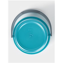 Ведро с крышкой «Соло», 7 л, перламутровое бирюзовое