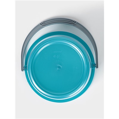 Ведро с крышкой «Соло», 7 л, перламутровое бирюзовое