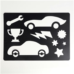 Планшет «Рисование песком», 27×39 см, песок 1 кг, трафарет, набор для творчества