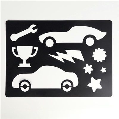 Планшет «Рисование песком», 27×39 см, песок 1 кг, трафарет, набор для творчества