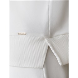 Джемпер с воротом на молнии из петельчатого футера двухнитки с эластаном