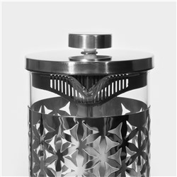 Чайник заварочный френч-пресс «Сейхо», 600 мл, стекло, нержавеющая сталь