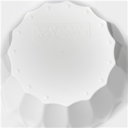 Кашпо для цветов со вставкой «Флюте», 1.9 л, белое