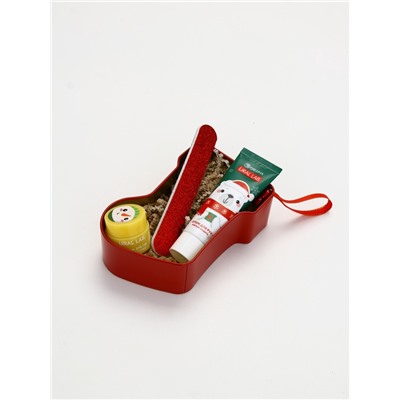 Подарочный набор Happy New Year, бальзам для губ, крем для рук и пилочка, URAL LAB