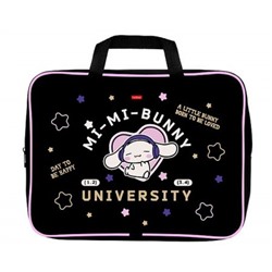 Папка А4 на молнии с ручками 35х26,5х7,5 см "Mi-Mi Bunny" (091135) 32100 Хатбер