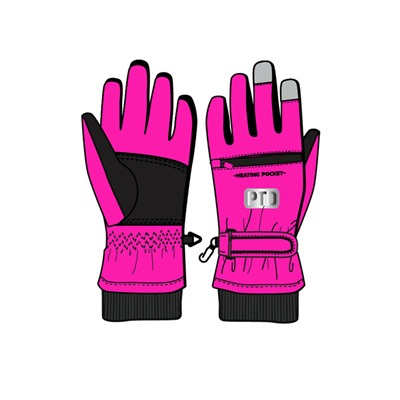 Перчатки текстильные для девочек