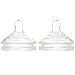 NUK, Simply Natural, Slow Flow Bottle Nipples,  0 + Months, 2 Nipples