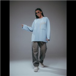 Свитшот женский Дабл (Небесный)