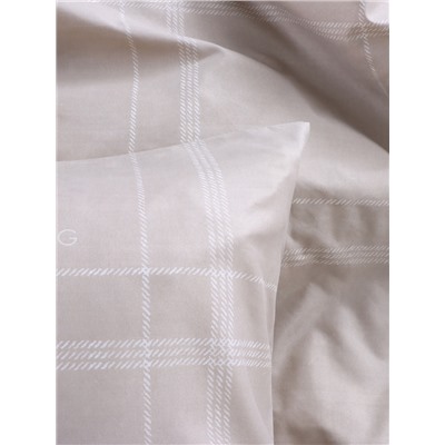 Постельное бельё дуэт LoveLife «Бежевая клетка», микрофайбер