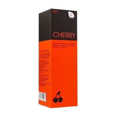 Диффузор ароматический NEON CHERRY, с палочками, аромат вишни, для дома, 100 мл