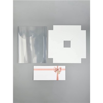 Коробка для цветов с вазой и пластиковыми окнами складная «Для тебя», 30×23×23 см