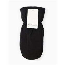 Варежки флисовые зимние мужские, размер 25 см, чёрные