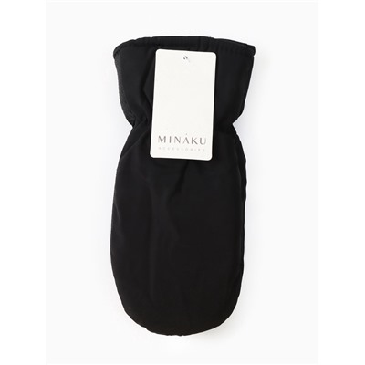 Варежки флисовые зимние мужские, размер 25 см, чёрные