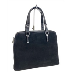 Женская сумка из искусственной кожи и замши, цвет черный