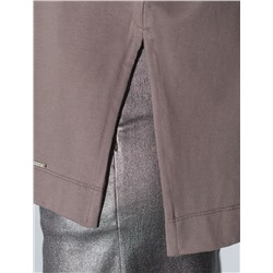 Футболка оверсайз с принтом стразами из премиального хлопка