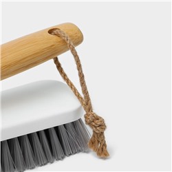 Щётка - утюжок Meli, бамбуковая ручка, 14.5×5.8×9 см, ворс 2.5 см