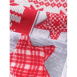 Скатерть новогодняя рогожка DomoVita Чудеса 150×150 см, хл100%, 170 г/м²