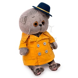 Кот Басик BABY в тренче и шляпке