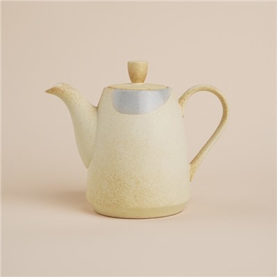 Заварочный чайник SL Home «Волны Сардинии», 1.3 л, 22.5×11×19 см, фарфор, бежевый