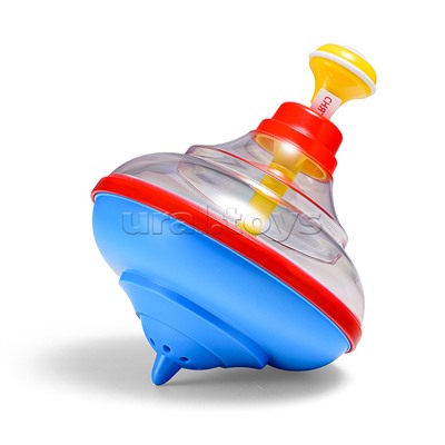 Юла малая прозрачная с музыкой