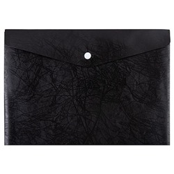 Папка с кнопкой  А4 180мкм Premier черная new ЕС21114001 Expert Complete