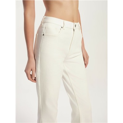 Flared CONTE CON-803 Джинсы клёш из eco-friendly денима молочного цвета