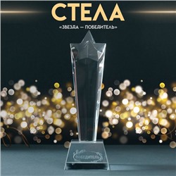 Наградная фигура стела «Звезда - Победитель», 6.5×6.5×23 см