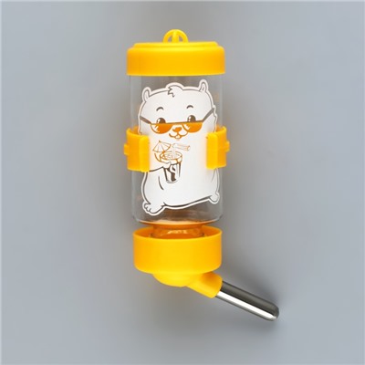 Поилка для грызунов 80 мл, 9×4.5 см, микс цветов