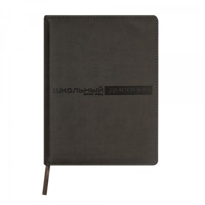 Дневник 1-11 класс (твердая обложка) "ВЕЛЬВЕТ/Velvet" серый искусственная кожа 10-070/01 Альт