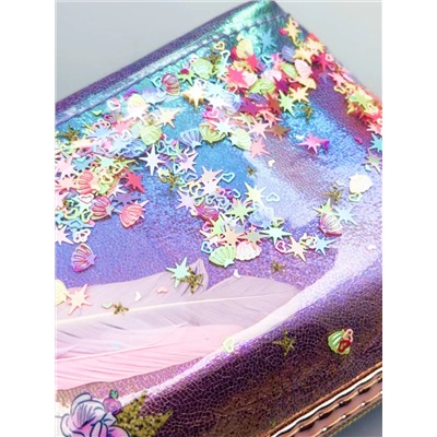 Sunflower Косметичка женская лодочка с пайетками 391, лебедь, разноцветный 21002