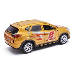 Машина металл Hyundai Tucson спорт длина 12 см, двери, багаж., инерционная