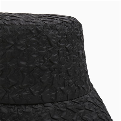 Панама женская однотонная MINAKU, чёрная, размер 56-58, ткань плащёвая